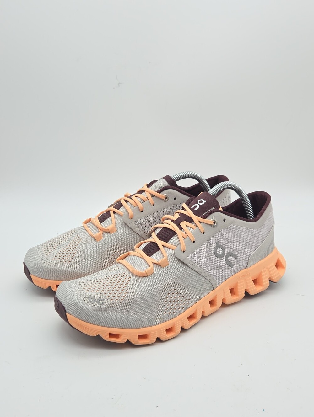 On Cloud X Silver Almond Running Shoes Size Women's 10
